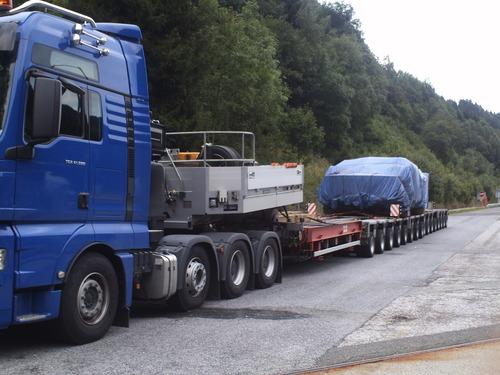 Bild 16 Einer der schwersten Transporte im Transit durch Österreich mit 180 Tonnen ! 